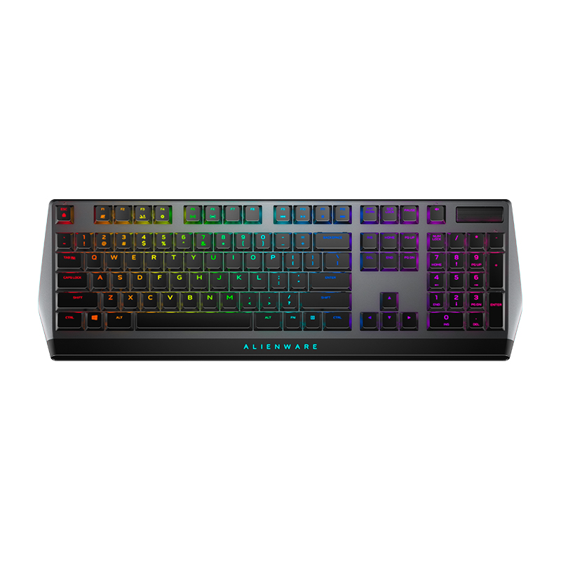 外星人（Alienware） AW510K 机械键盘 cherry 矮红轴 游戏键盘  悬浮式键盘结构 有线 键盘  黑色