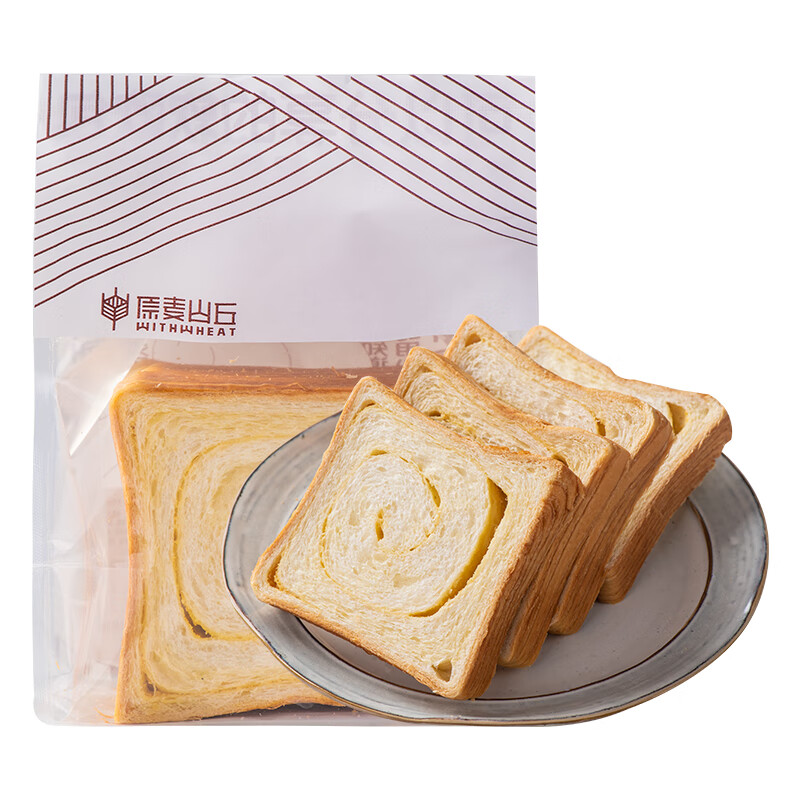 原麦山丘精选金蕉吐司340g（4片）切片夹心面包早餐食品下午茶点心烘焙