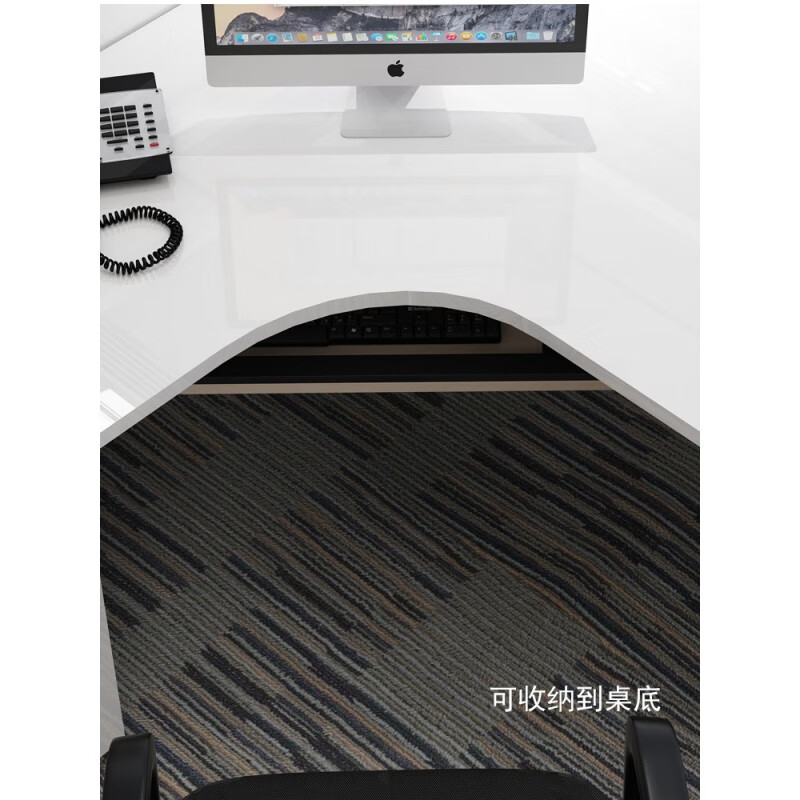 元良桌下键盘托键盘托架人体工学键盘架子多功能旋转电脑滑轨抽屉支架 桌底平面款65*25CM黑色