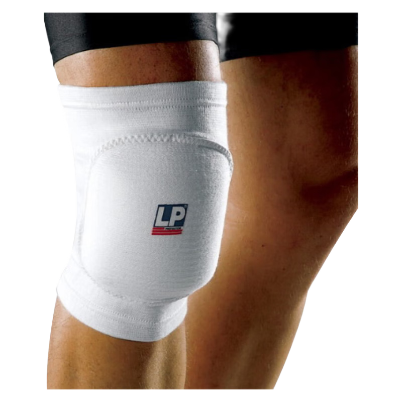 LP 609加厚垫片跪地防撞防磕碰护膝排球护膝守门员运动护具 白色