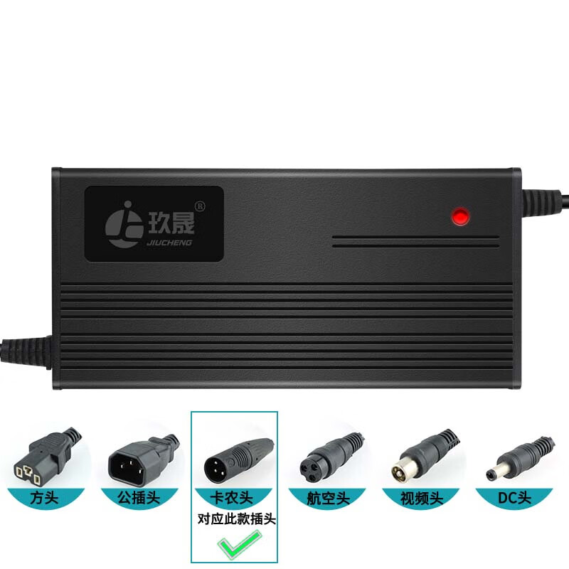 玖晟锂电池电动车充电器48V2A输出54.6V电车爱玛舜意珑玥松捷菲尔离子 卡农头48V2A(锂电输出54.6V2.0A)