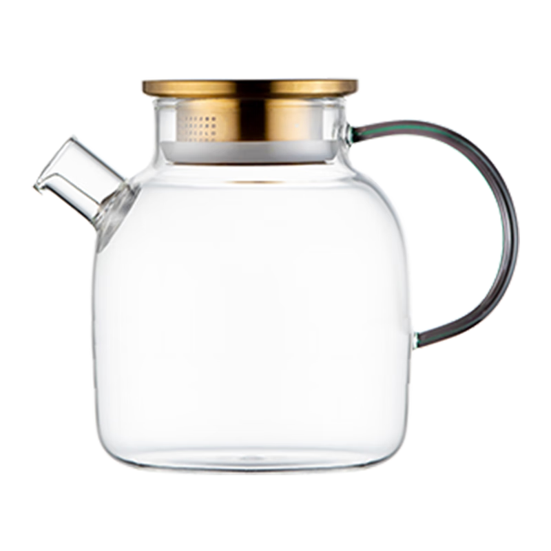 格娜斯玻璃泡茶壺煮茶器耐高溫下午茶花果茶壺大容量冷水涼水壺1500ml