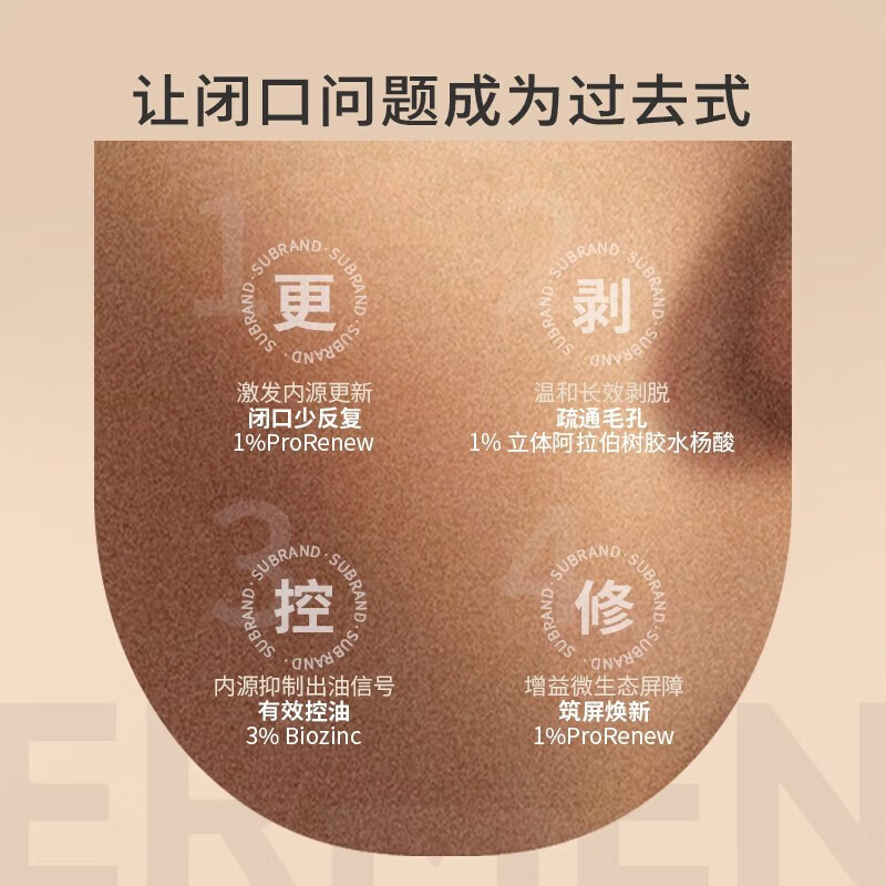 宿系之源 【改善闭口】闭口水控油祛痘收敛毛孔温和舒缓湿敷精华液 200ml 油皮/混油皮 水杨酸版