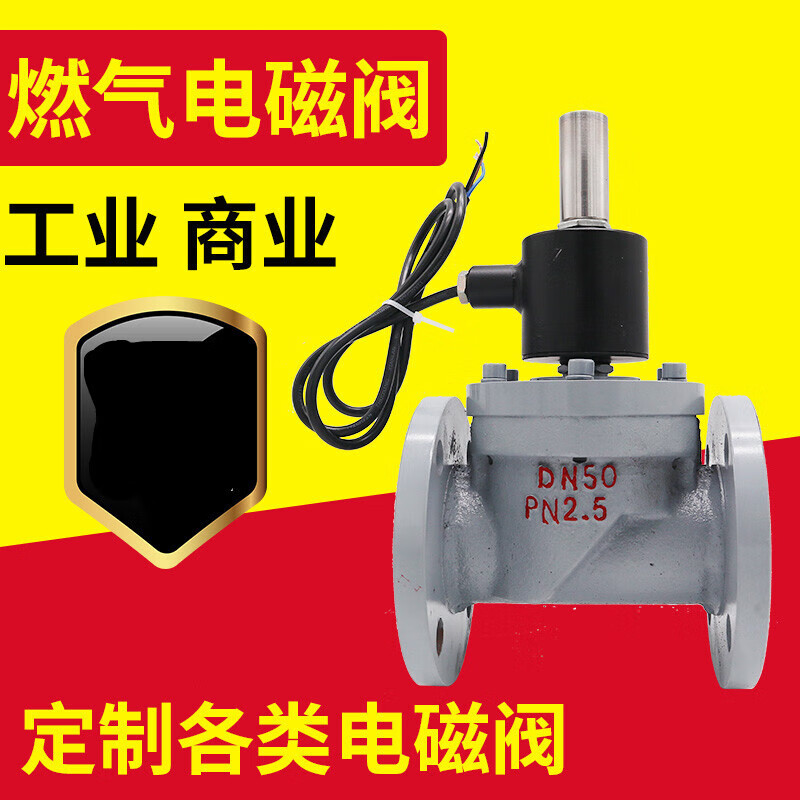 工业天然气燃气电磁阀紧急切断阀防爆常开24v电磁控制阀220v n25【0.