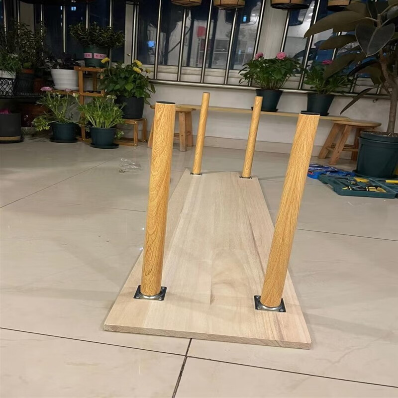 桌腿加高实木桌腿可拆卸写字桌配件电脑小桌子腿桌脚支架木支撑腿