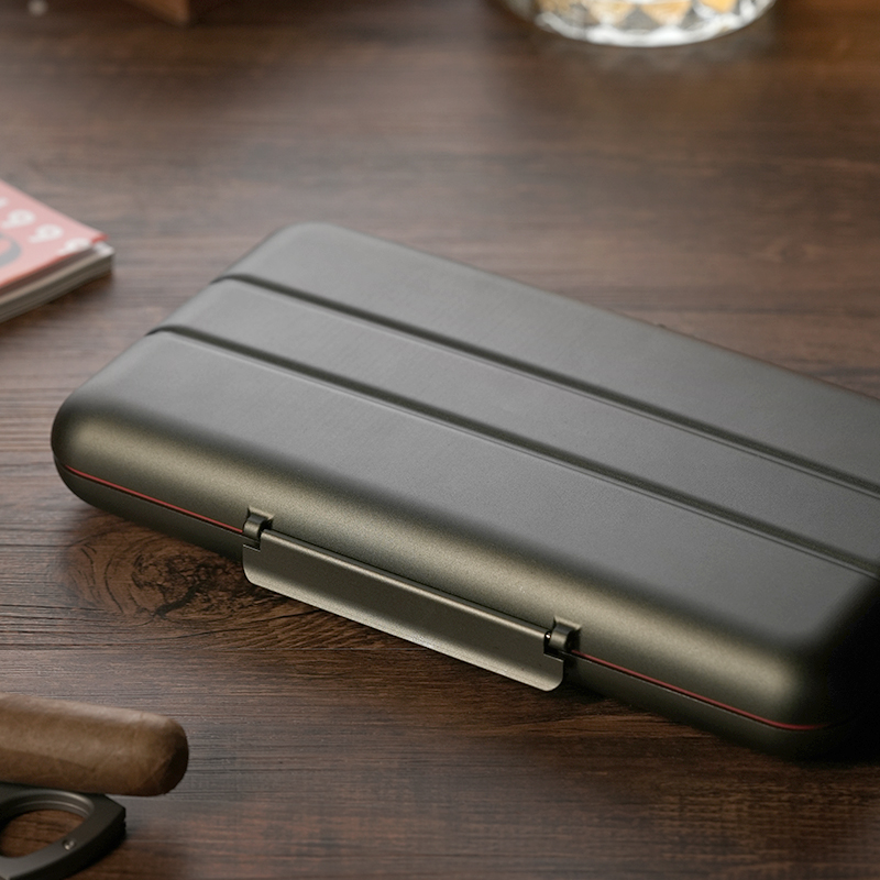 vanity fair便携式雪茄盒ultrathin超薄旅行雪茄保湿盒3cm保湿盒随身