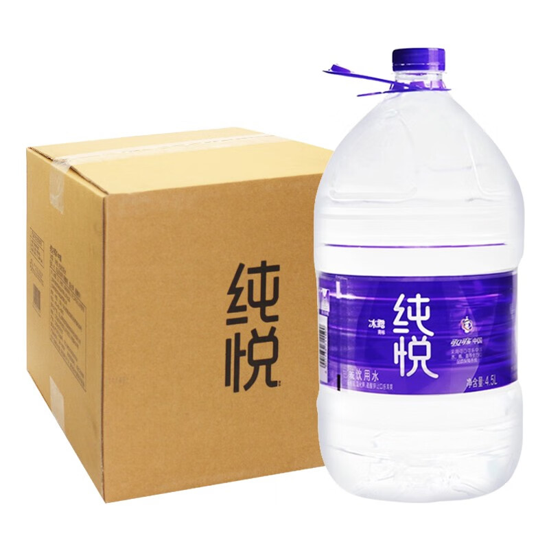 可口可乐(coca-cola)冰露纯悦饮用水4.5l*4瓶1.