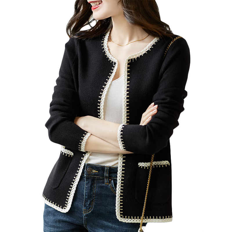 ���ڲ�����ɯ�ݶ��޴���Ůװ����Ů��������װ��mmС���΢��������֯��Ů����17810 ��ɫ XL����100-120�ﴩ��