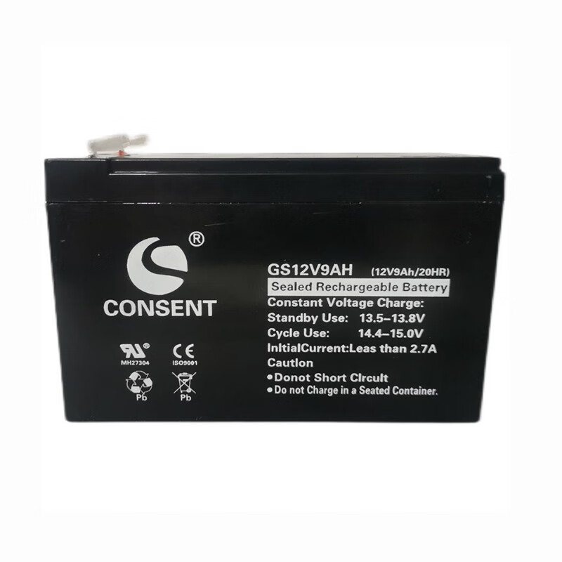 光盛蓄电池gs12v9ah应急电源电梯consent电瓶ups船舶bjc