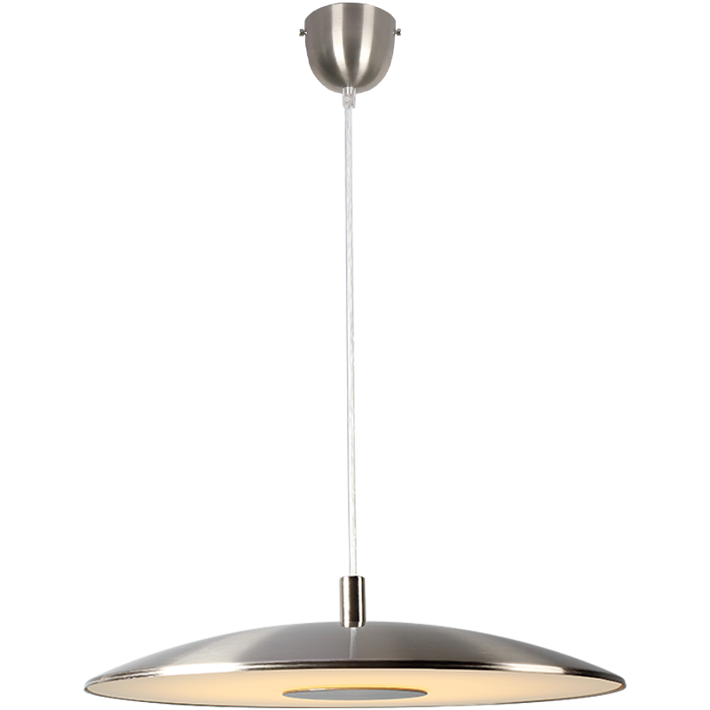 愛斯蘭餐廳吊燈現(xiàn)代簡約餐桌吊線燈 防眩全光譜餐吊燈LED燈具護(hù)眼輕奢 24W  (中號亮色鎳自然光) 6-10㎡