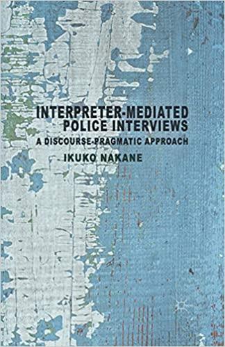 预订 interpreter-mediated police interviews: a discourse