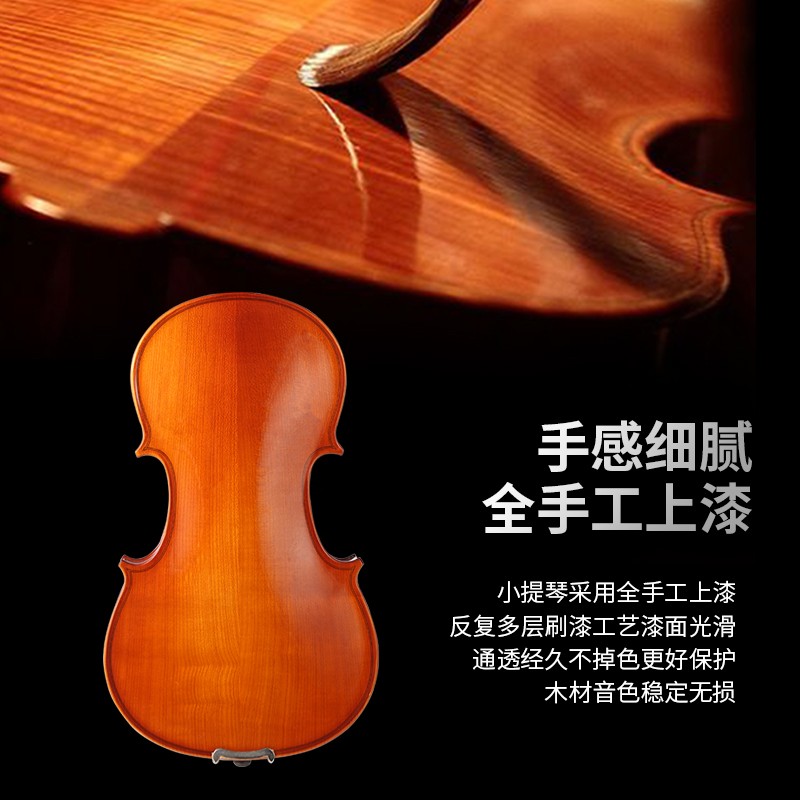 小提琴莫森MS-826M实木金典小提琴初学款自然风干西洋乐器对比哪款性价比更高,只选对的不选贵的？