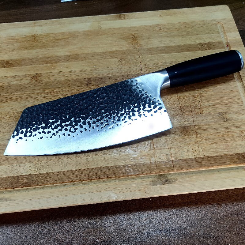 苏亦玖菜刀锻打厨房厨师专用刀骨切片刀商用家用 黑色