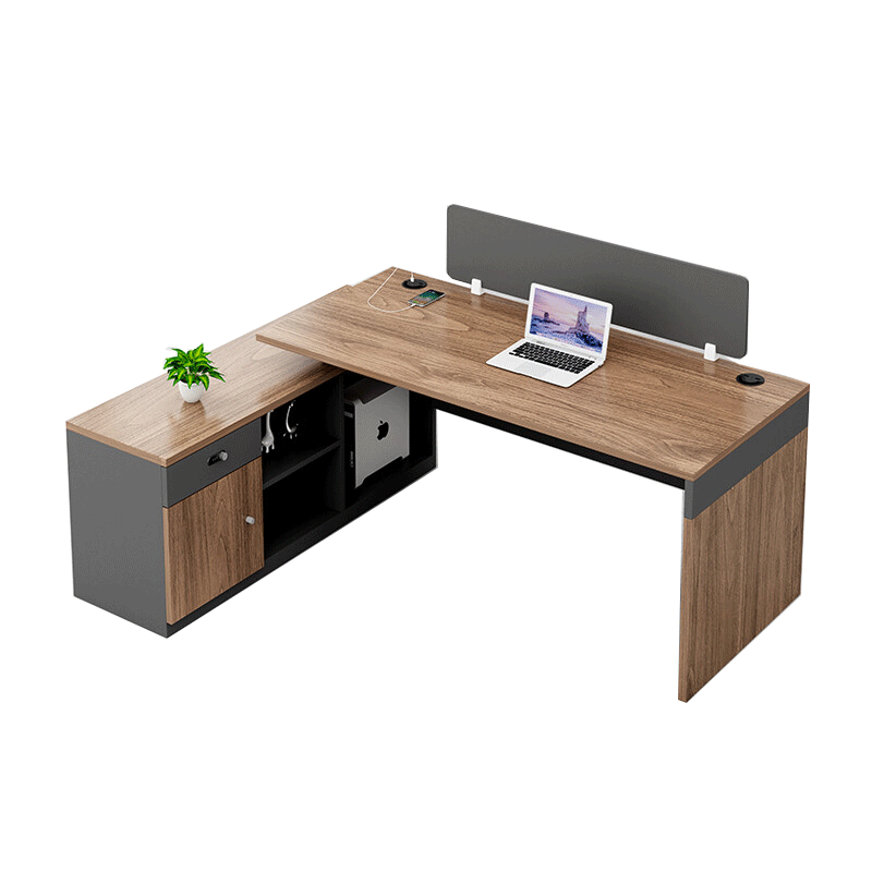 诩弈 办公家具办公桌椅组合财务职员桌四人位员工桌  干字型6人3.2*3.6米