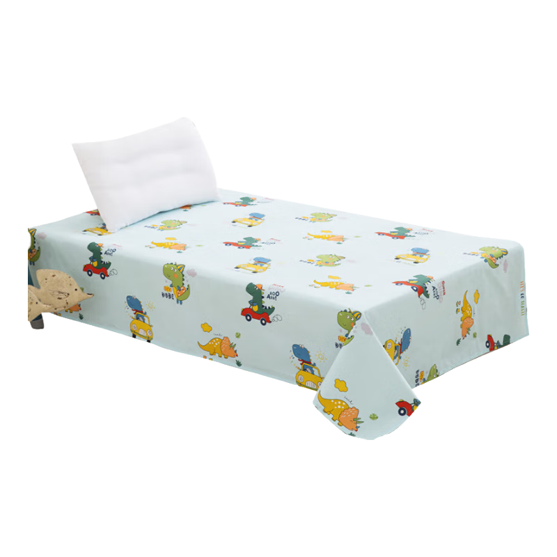 9i9寶寶床單純棉嬰幼兒童床單幼兒園開學四季通用A類A158藍