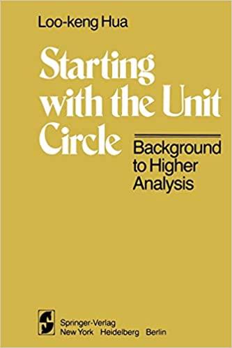 预订 starting with the unit circle