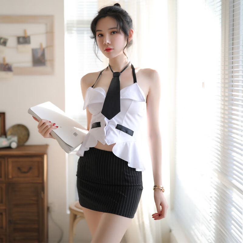 情趣内衣空姐服jk制服裙夜店性感套装约会裙女超紧身短裙 上衣 短裙