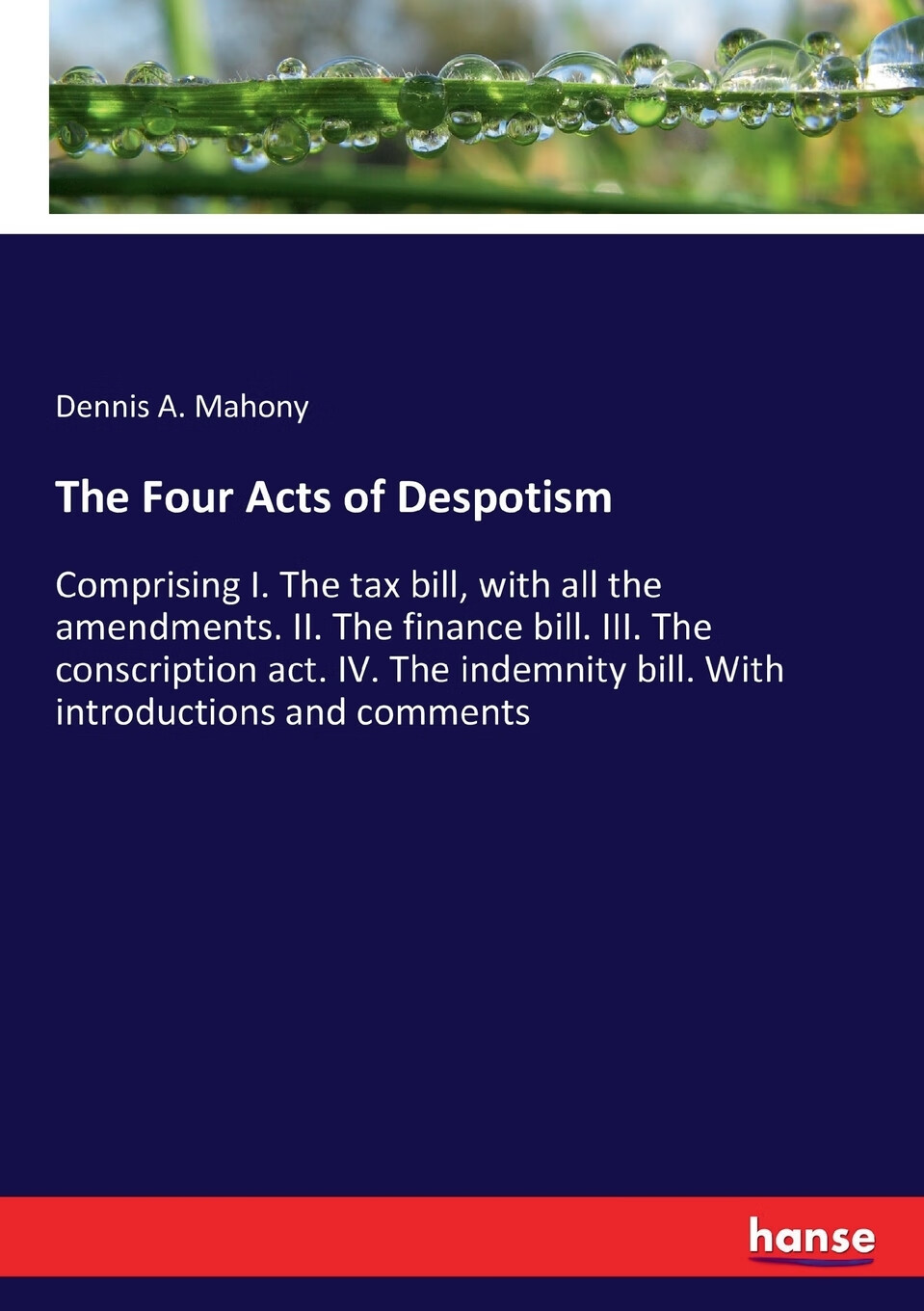 【预售 按需印刷】the four acts of despotism