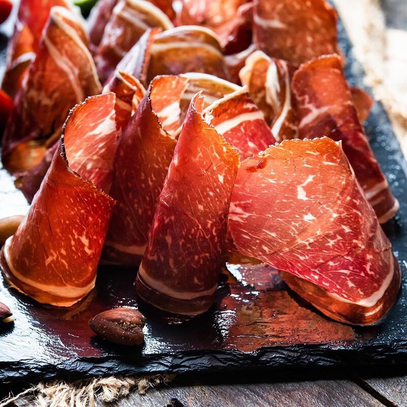 MONTE ESTRELLA西班牙进口萨拉米 伊比利亚黑猪香肠切片即食生吃salami chorizo 进口 黑标lomo里脊香肠500g左右