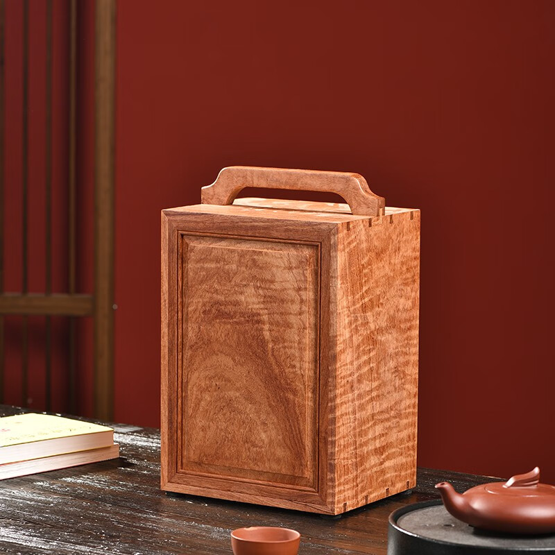 玺臻木缅花梨木实木医药箱木制手提药箱木质药品收纳盒急救箱仿古药