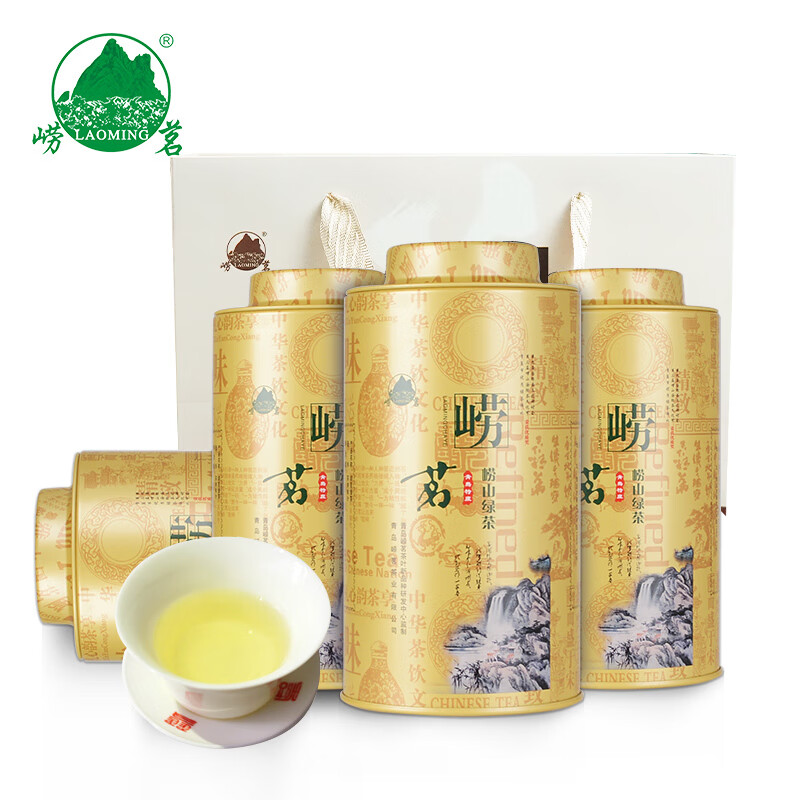 嶗茗嶗山特產(chǎn)綠茶葉2024新茶濃香型500g散裝禮盒山東青島特產(chǎn)日照 500g