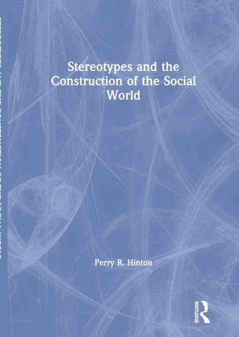 预售 按需印刷 stereotypes and the construction of the social
