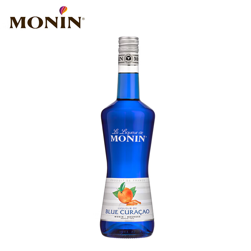 莫林蓝柑风味利口酒 700ml瓶装洋酒力娇酒调制配制莫吉托 酒精量20% 蓝柑风味