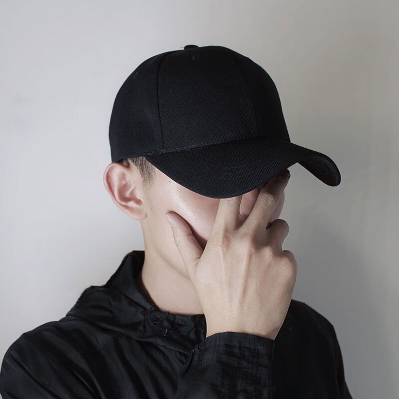 梧珑 头大脸大的帽子大头围硬顶棒球帽男秋款大头遮阳鸭舌帽显脸小女
