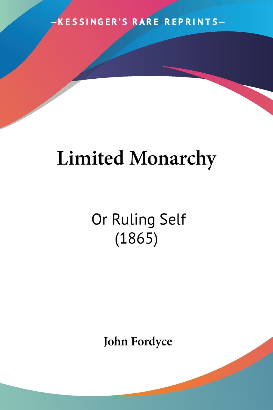 预售 按需印刷limited monarchy