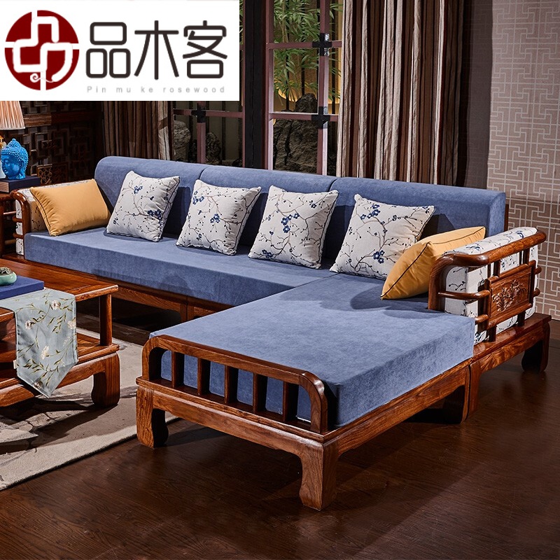 户型客厅整装家具轻奢高档别墅沙 沙发四件套(双人 双人 贵妃榻 茶几)