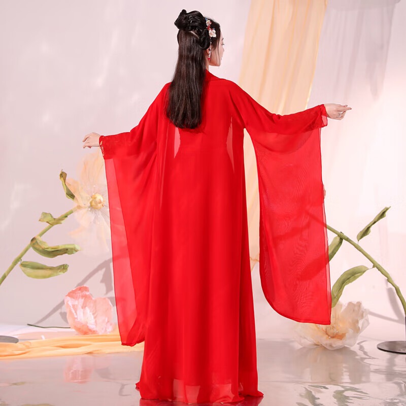 激安特価品 漢服 十二花神 薄みどり&インナーピンク(天女、仙女
