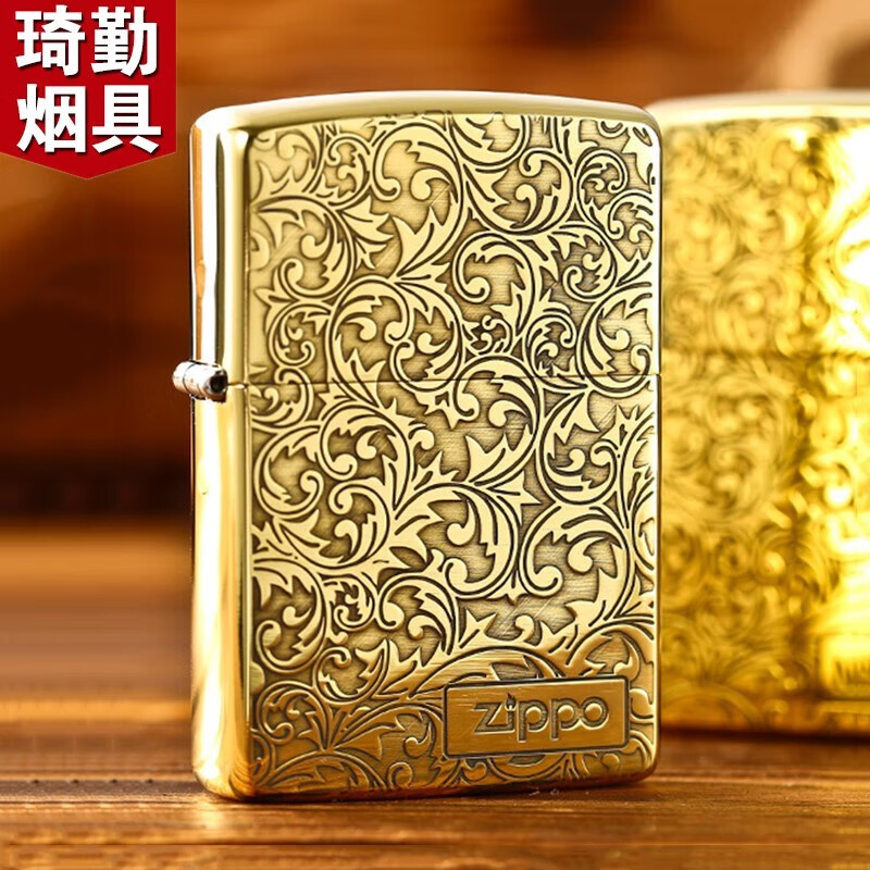 zippo之宝防风煤油打火机纯铜精雕系列国潮瑞兽经典多款式送男友礼物