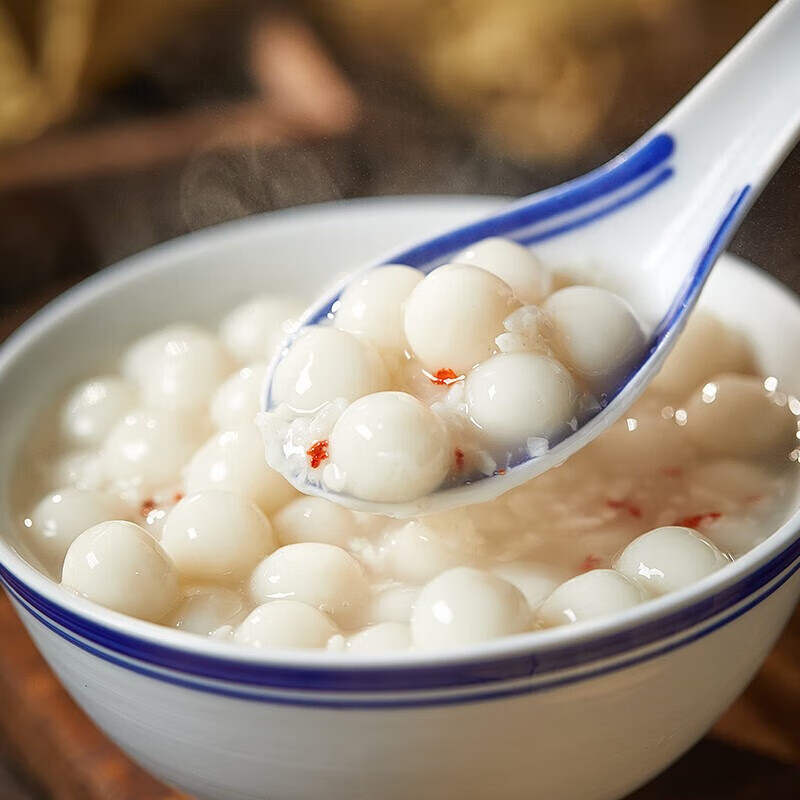 粮觅宁波小圆子元宵速冻早餐点心 糯米无馅小丸子酒酿小圆子醪糟汤圆