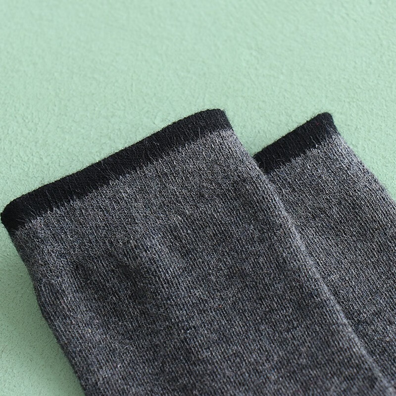 AB男士袜子长袜男基础款纯色中筒袜秋冬百搭潮袜男休闲袜 【混色随机】 4双 均码