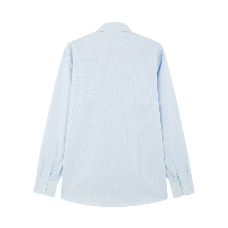 MAYOR男装进口面料高支全棉经典绅士透气长袖衬衫 MLCA19771HQT-5浅蓝 180/100A