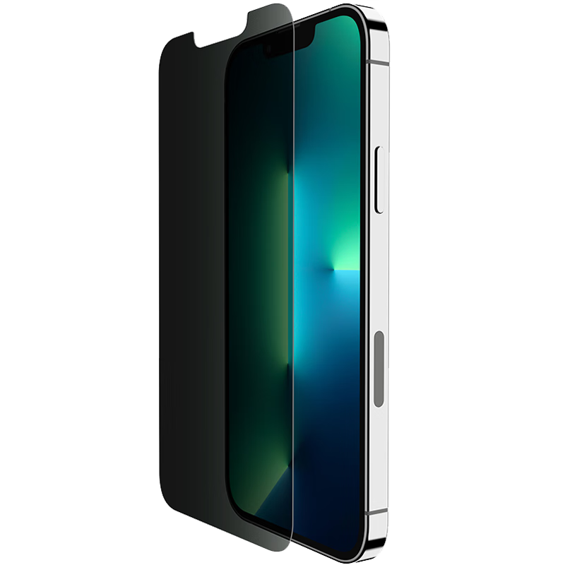 Belkin贝尔金苹果手机防窥钢化膜适用于iphone13 Pro Max 防窥 抑 防摔 高清 贴膜X器 防指纹100022499211