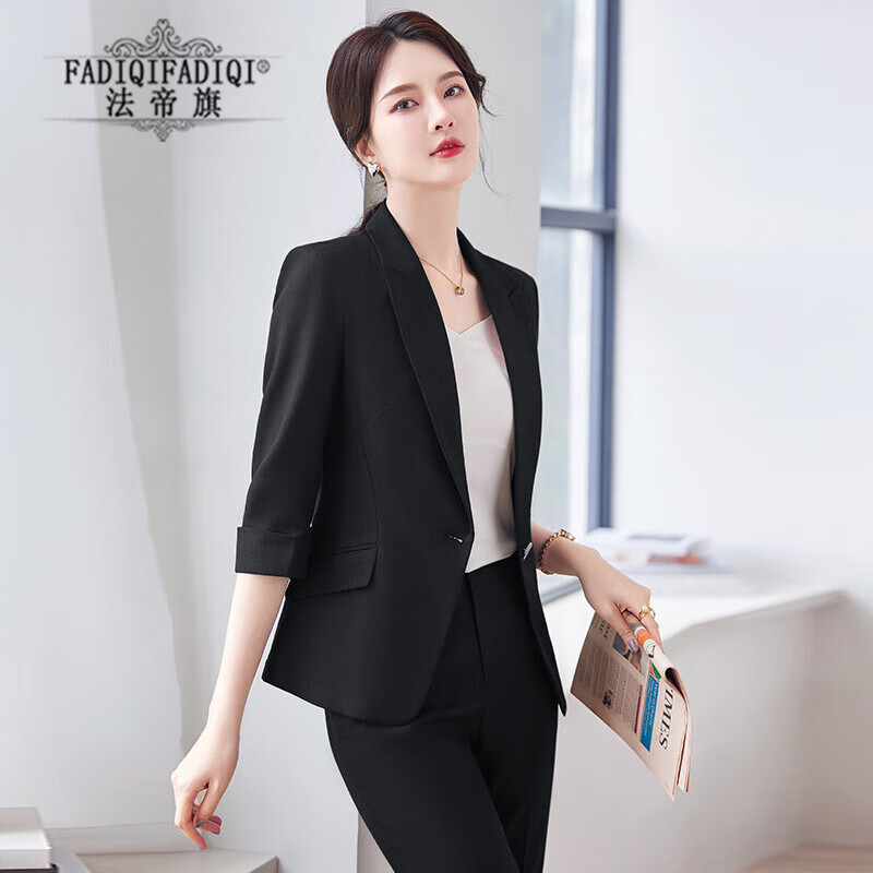 法帝旗(fadiqi)品牌职业装常规西服套装减齡显瘦休闲气质小西装女外套