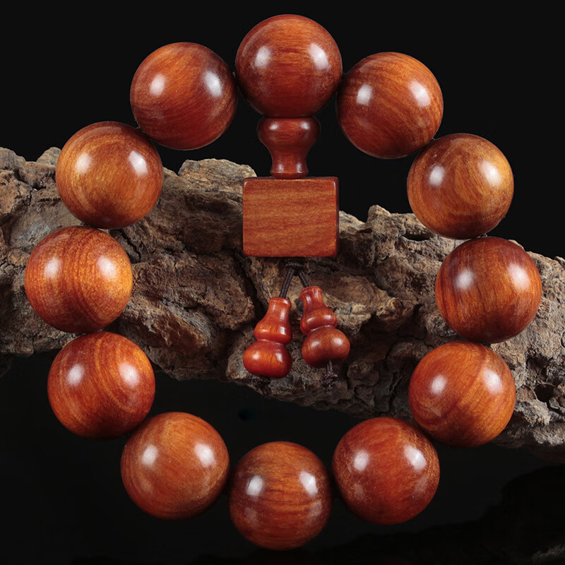 帝王木佛珠手串男 印尼冰种血龙木2.