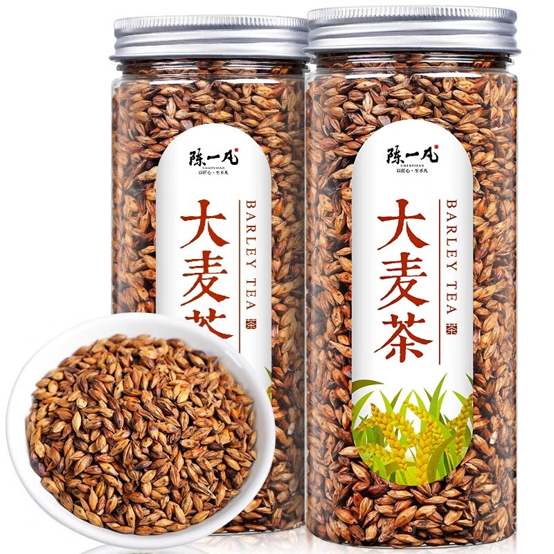 陈一凡大麦茶原味烘焙型饭店专用苦荞麦茶回奶茶孕妇回奶茶包e 2罐大麦茶