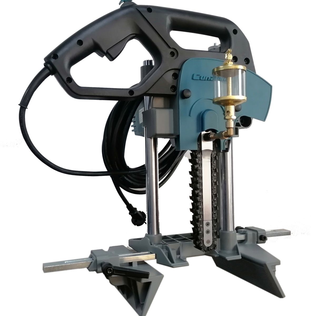 寸之木木工便携式古建凉亭方孔机打眼机榫卯机打孔神器链条锯 17公分