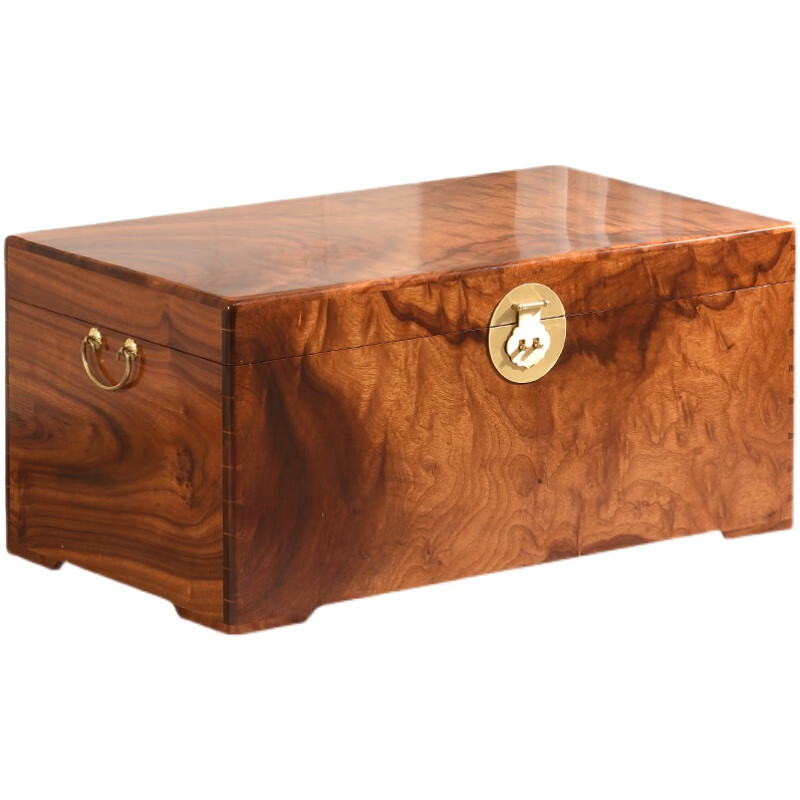 槿赋老料樟木箱红樟香樟木箱子实木婚嫁箱字画收藏箱子全整板可定制