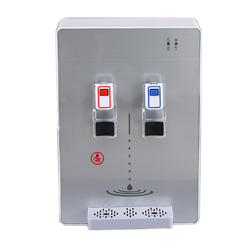 趣器屋壁挂式加热冰热管线机快接净水器线管办公家用全自动直饮水机 银色 温热