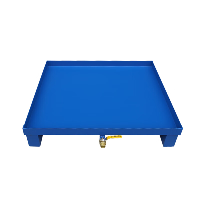 琴奋 钢制防渗漏托盘叉车铁托盘金属接油盘650*650*150mm置放单桶qf