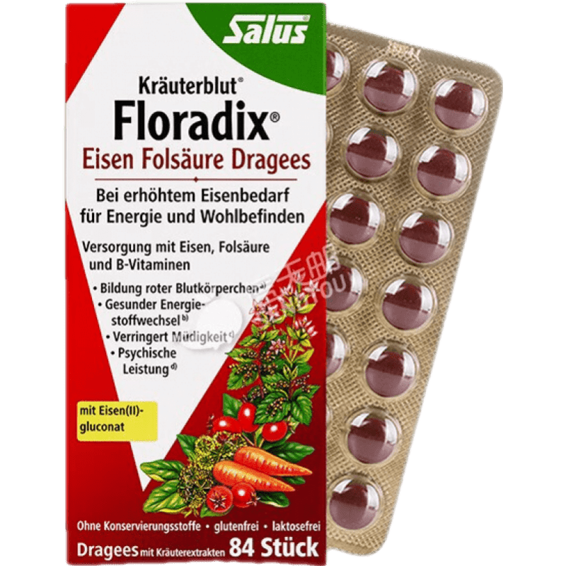 ���ڲ�������Ԫ��Floradix���¹�Floradix��ԪҺ���������ڷ�Һ�и���Ƭ����Ѫ����ȱ����ƶѪ �������Ƭ 84��