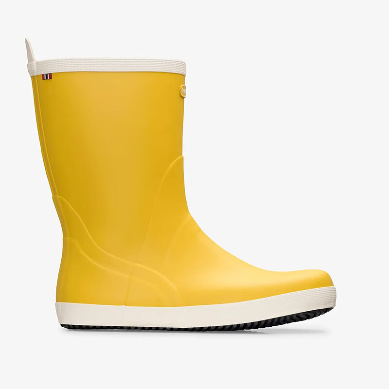 雨鞋中筒水鞋重中帮钓鱼胶靴防水防滑轻便休闲士兵靴 黄色 viking士兵