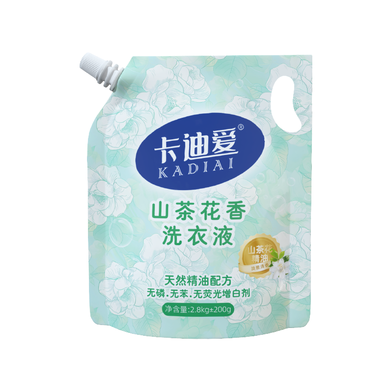 卡迪爱洗衣液5.6斤香氛持久去污护色手洗机洗祛味去渍香味深层洁净 【镇店爆款】5.6斤*1袋|山茶花香