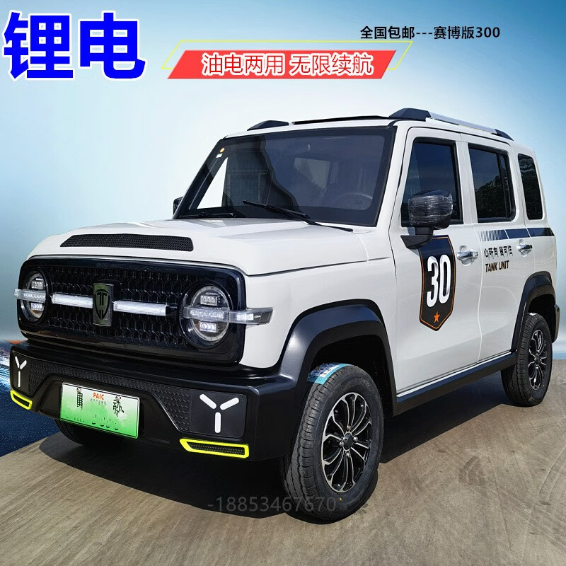 电动四轮车成人家用低速老年人四轮代步车锂电坦克300越野吉普新能源
