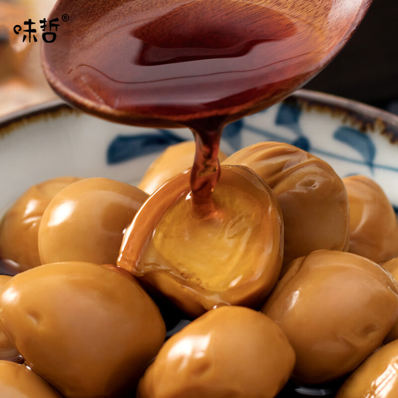 味哲鹌鹑蛋128克*1袋装鲜卤甄选卤蛋鲜香零食小包装出游聚会 味哲鲜卤