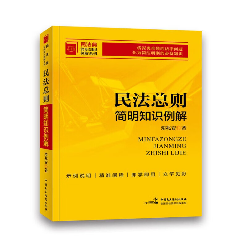 【新书现货】民法总则简明知识例解