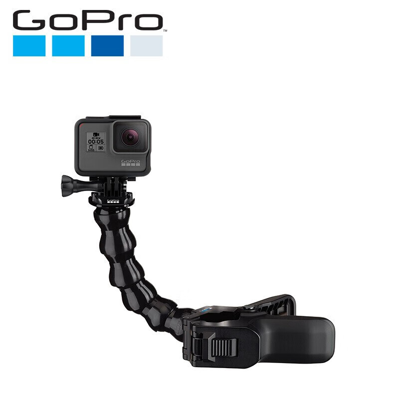 GOPRO hero 8/7/6运动摄像机配件Jaws可伸缩夹钳自拍杆柔性压板夹子摩托车自行车 可伸缩支架